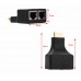 Extensie prelungire HDMI prin cablu retea RJ45, Active, prelungitor HDMI prin lan, HDMI tata la RJ45 mama, pentru monitor videoproiector, tv si alte dispozitive HD 