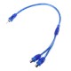 Cablu adaptor audio Spliter RCA 1 Tata la 2 mama, 30cm, Stereo