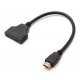 Switch HDMI cu 2 porturi,spliter/ multiplicator 1 la 2, cablu 15cm, calitate deosebita, splitter