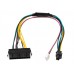 Cablu adaptor sursa alimentare de la ATX 24 pini la 2X 6 pini, Active, 30 CM, compatibil HP Z220, Z230