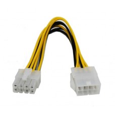 Cablu Active, Extensie prelungire alimentare CPU sursa ATX EPS 8 pini mama la 8 pini tata, prelungitor pentru placa baza alimentare procesor, 20cm