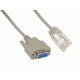Cablu adaptor DB9 Serial 9 pini RS232 mama la RJ45 retea, Active, convertor rs 232 ethernet, 1.8m