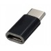 Adaptor mufa incarcare Micro usb la USB 3.1 Type-C, Active, alimentare microUSB mama - Type C tata, incarcator telefon, negru 