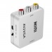 Adaptor AV la VGA, Active, Full HD, convertor analog 3 x RCA la VGA cu mufa video si sunet audio mama, cablu alimentare USB 5V, compatibilitate: dvd, consola joc ps3, xbox 360 la televizor/ monitor tv