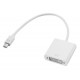 Adaptor mini DVI tata la DVI-I Mama, Active, FHD, 10cm, compatibil Apple iMac Macbook Pro, cablu convertor miniDVI la dvi analog 24+4 pini