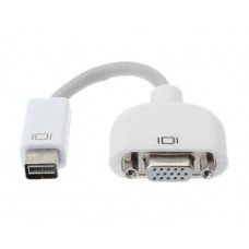 Adaptor mini DVI tata la VGA Mama, Active, FHD, 10cm, compatibil Apple iMac Macbook Pro, cablu convertor miniDVI la VGA analog 15 pini