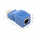 Extensie prelungire HDMI prin 1 cablu retea RJ45, Active, prelungitor HDMI prin lan, HDMI tata la RJ45 mama, pentru monitor videoproiector, tv si alte dispozitive HD 