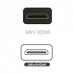 Cablu mini HDMI - HDMI Active, 1m, tata, calitate deosebita