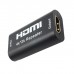 Adaptor / Mufa de prelungire cablu HDMI 4k cu repetor,  Active, mama-mama, prelungitor extensie hdmi, negru