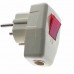 Stecher tata Active, cu intrerupator si impamantare, curent 250V/10A/16A, 3 fire, buton on/off