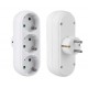 Triplu Stecher, Active, 3 Prize mama cu impamantare, protectie copii, curent 250V/16A/3500W