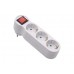 Triplu Stecher, Active, 3 Prize mama cu impamantare si buton on/off, protectie copii, curent 250V/16A/3500W