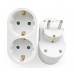 Dublu Stecher, Active, 2 Prize mama cu impamantare, protectie copii, curent 250V/16A/3500W
