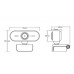 Camera Web cu microfon Active K50, USB 2.0, rezolutie FHD 1080p, webcam plug and play, sistem prindere pe monitor/ laptop