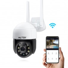 Camera supraveghere smart 5MP,  wifi 2.4G, exterior, PTZ rotativa, Infrarosu, Interfon (microfon +boxa) tuya, smartlife, microSD card slot