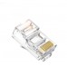 Set 10 mufe retea cat6, Active, RJ45, UTP, mufa 8 contacte aurite cat.6, ambalaj individual, calitate deosebita 