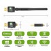 Adaptor 2 in 1 USB 2.0 ACTIVE, Placa Retea Wireless + Bluetooth 5.0, 600Mbps Dual Band 2.4/5.8Ghz, Antena 2Db detasabila, wifi