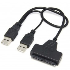 Adaptor USB 2.0 la SATA hard disk/ SSD hdd 2.5"si 3.5" (laptop sau pc), Active, cu carcasa protectie