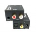 Adaptor audio Digital la Analog, Active, convertor SPDIF Toslink la RCA si Jack 3.5mm, alimentare 5v, negru
