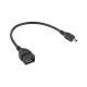 Cablu Adaptor miniUSB tata la USB 2.0 mama, Active, compatibil cu dispozitive cu port mini USB 5 pini si functie OTG, inclusiv casa de marcat Datecs