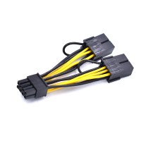 Cablu Active, 2 x pci-e 8 pini mama la 8pini tata, alimentare placa video pcie 8 pini NVIDIA Tesla, 10cm