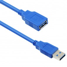 Cablu date USB 3.0 mama-tata Prelungitor, 3m, albastru