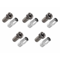 Set 5 Mufa antenă TV tata, Active, rf cablu coaxial, conectori legatură inclusi