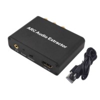 Adaptor HDMI ARC audio Extractor, Active, convertor TV HDMI la sunet rca analog si Coaxial + SPDIF Toslink Digital