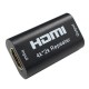 Adaptor / Mufa de prelungire cablu HDMI 4k cu repetor,  Active, mama-mama, prelungitor extensie hdmi, negru
