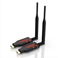Kit Extensie HDMI Wireless, Active, video transmisie-receptie fara fir 100m, full HD, plug and play, alimentare USB 5v, spre monitor, tv, videoproiector