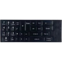 Litere autocolante pentru taste numerice tastatura PC, laptop, Active, fond negru, layout standard engleza US qwerty, rezistente la apa, corectie taste numrtice pc desktop, notebook